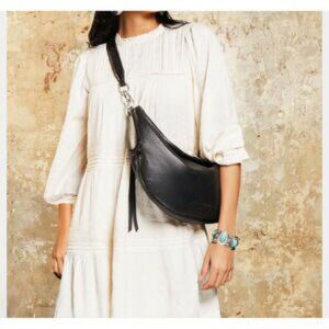 Aimee Kestenberg Handbag "Nomad Black Leather Hobo Sling"